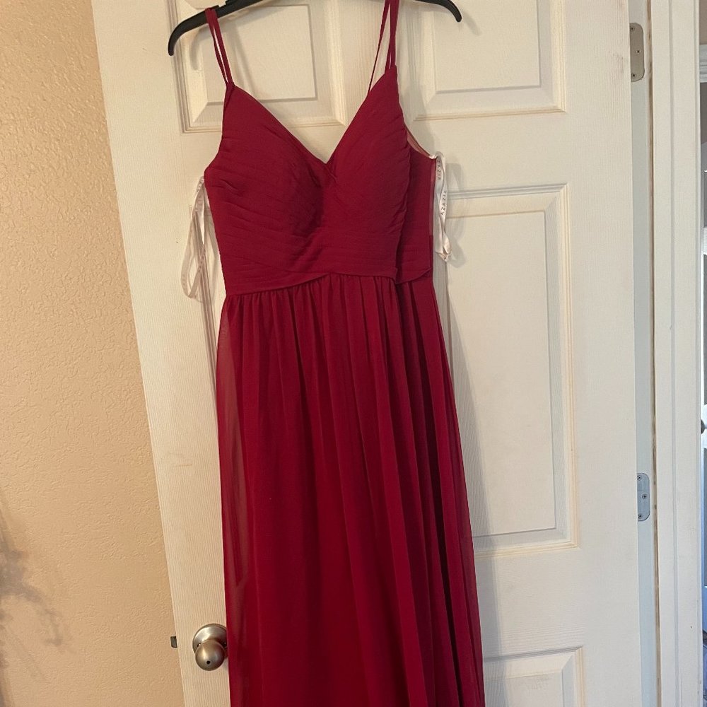 Azazie Red Bridesmaid Dress